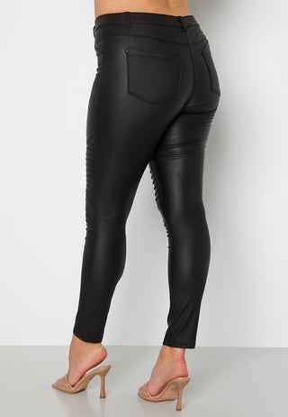 Punk Biker Coated Jeans