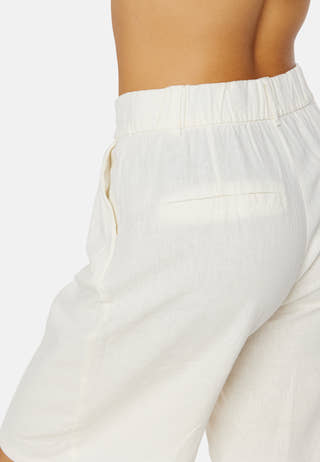 Caro HW Wide Linen Blend Shorts