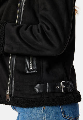Diana Bonded Aviator Jacket