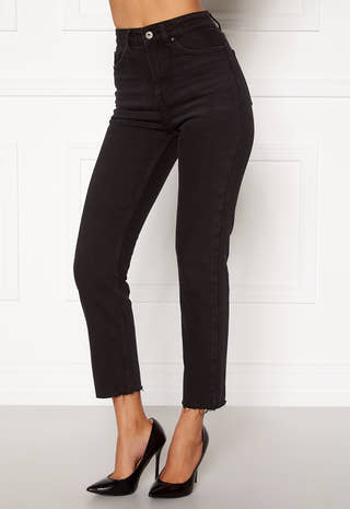 Emily HW Raw Ank Jeans