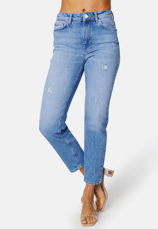 Emily HW Straight Ankle Jeans