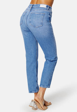 Emily HW Straight Ankle Jeans
