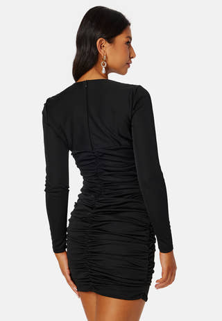 Fox L/S Ruching Dress