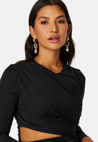 Fox L/S Ruching Dress