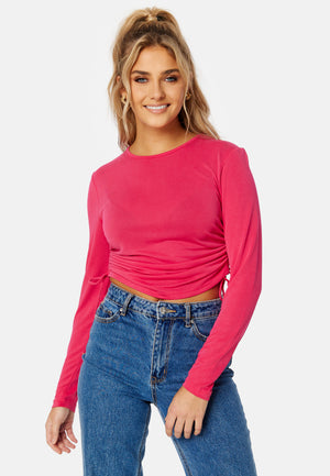 Free L/S Ruching Top