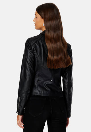 Gemma Faux Leather Biker