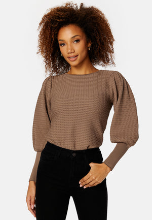 Ginnie L/S Puff Pullover Knit