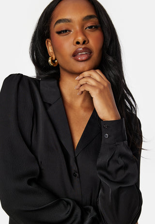 Jovana LS Top With Resort Collar