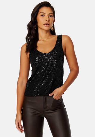 Lana S/L Sequins top