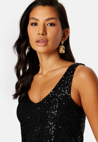 Lana S/L Sequins top