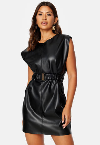 Lina Faux Leather Dress