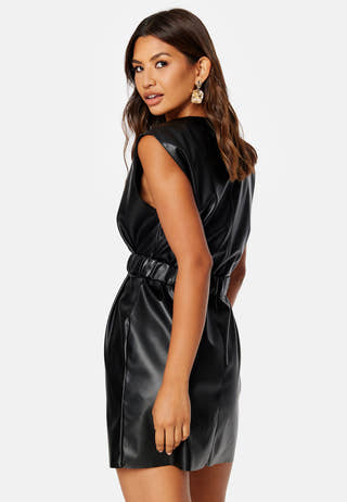 Lina Faux Leather Dress