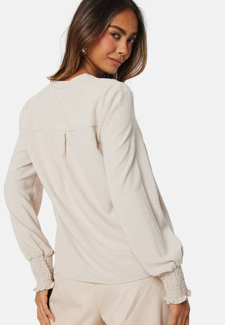 Onlmette V-Neck Smock Top