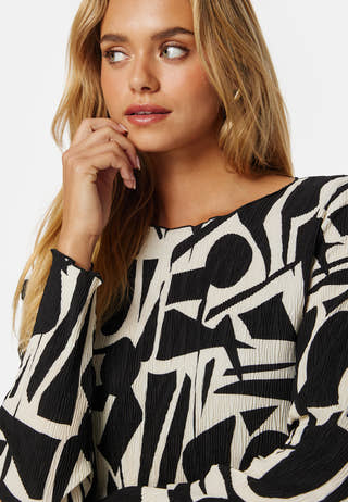 Molly L/S Plisse Dress