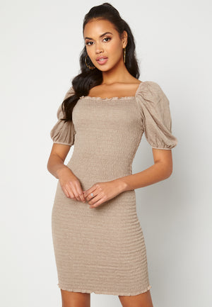 Nalena 2/4 Puff Smock Dress
