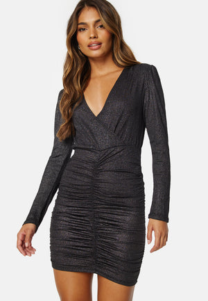 New Pella Wrap Foil Dress