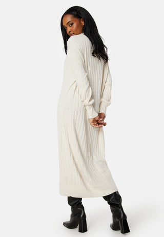 New Tessa L/S Midi V-Neck Dress