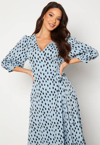 Oliva Wrap Midi Dress