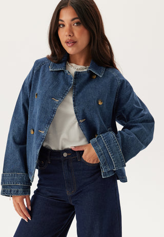 Onlapril Short Denim Trench