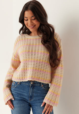 Onlasa Long Sleeve O-neck Knit Sweater