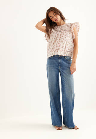 Onlasha Sl Frill O-neck Top