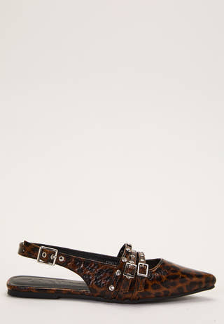 Onlaura-7 Pu Hardware Slingback