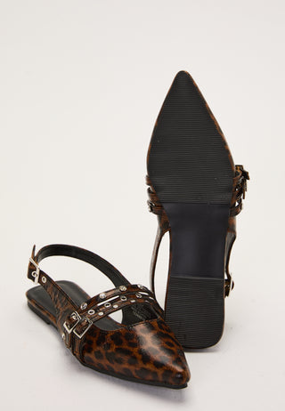 Onlaura-7 Pu Hardware Slingback