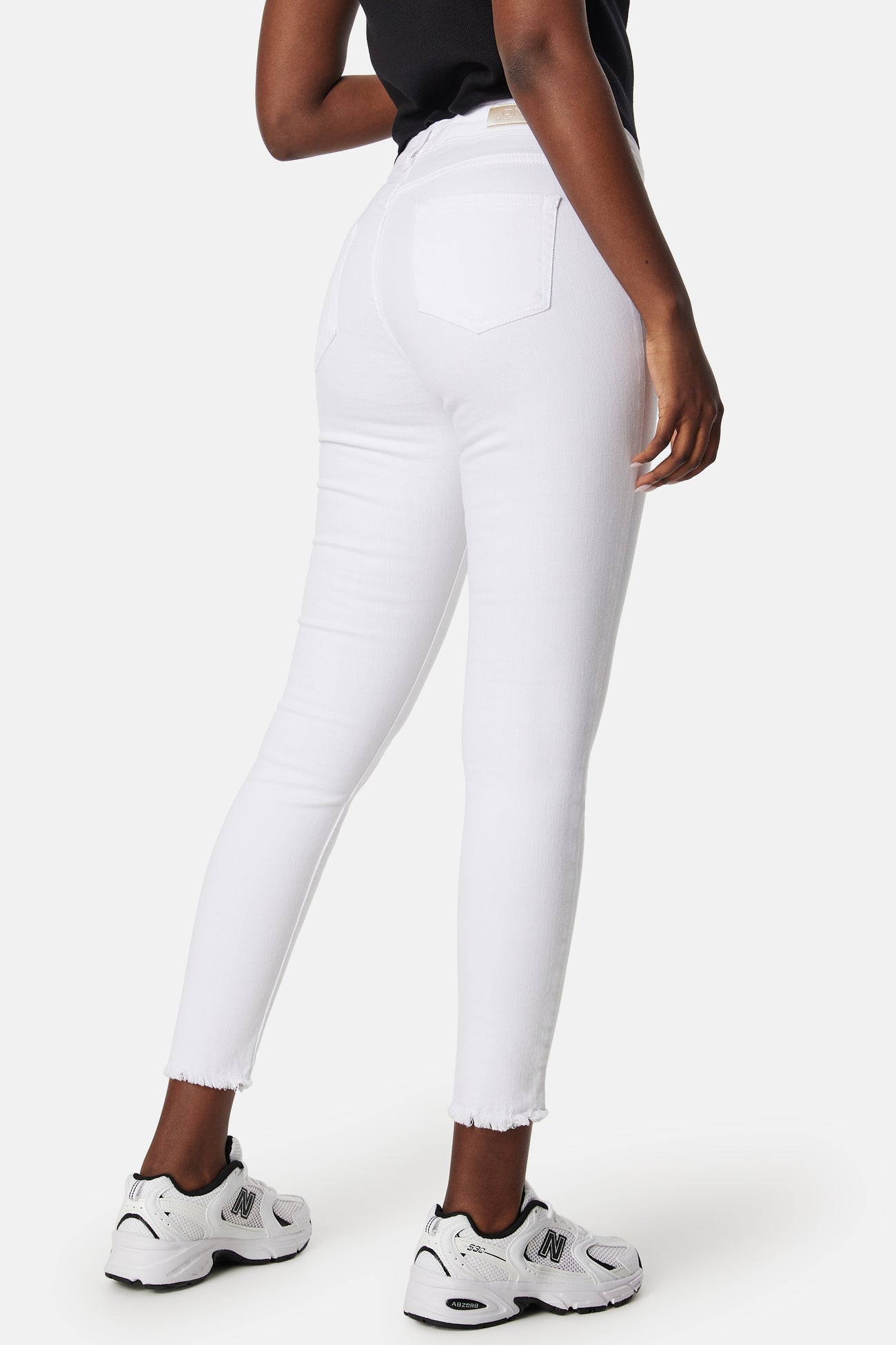 Only - ONLY - Onlbluch Mid RW Ank DNM White – Bubbleroom