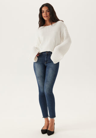 Onlblush Mid Skinny Ankel Rå Denim Jeans
