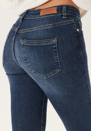 Onlblush Mid Skinny Ankel Rå Denim Jeans