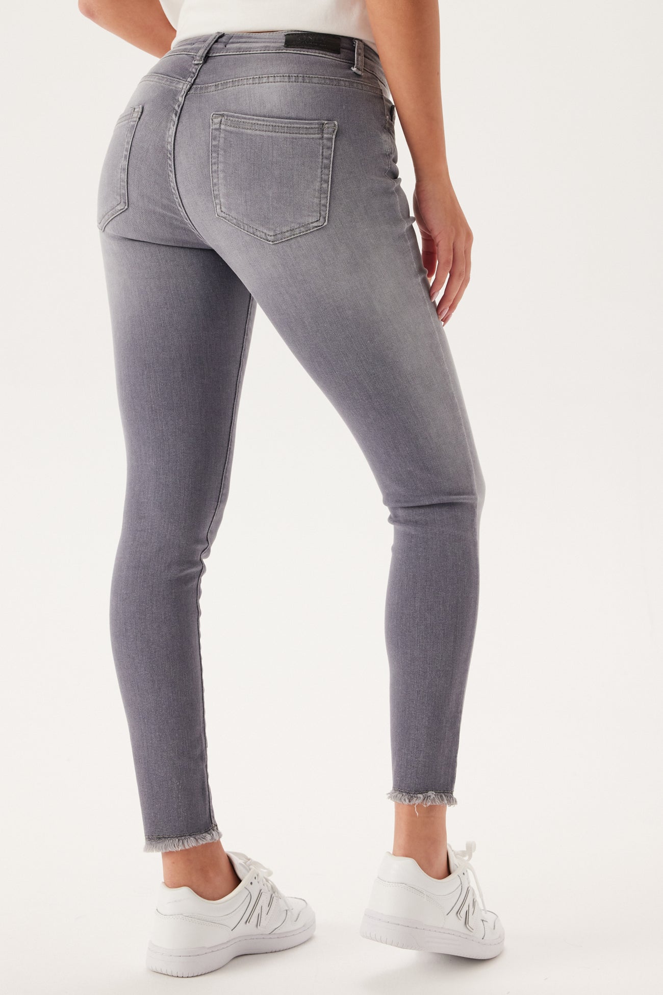 Only - ONLY - Onlblush Mid Skin Ank Rw Dnm Medium Grey Denim