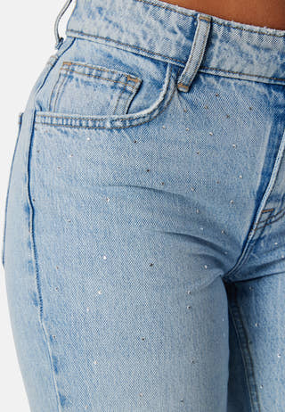 Onlbree low straight rhinest denim jeans