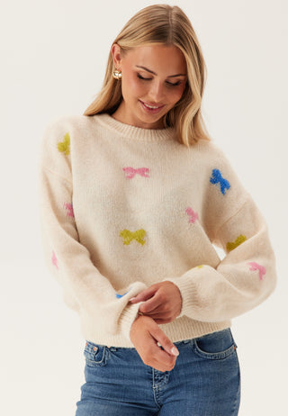 Onlbrunhilda Life LS Bow O-neck Genser