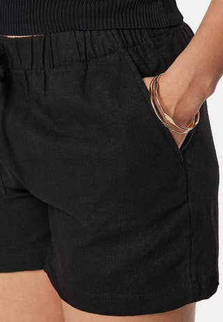 Onlcaro Linen Pull-Up Shorts