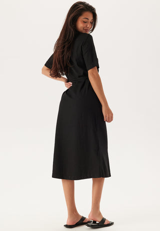 Onlcaro S/S LINEN BL BELT DRES