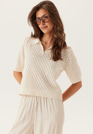 Onlcosima Short Sleeve Structure Polo Knit
