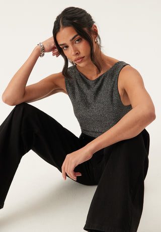 Onlea Glitter Sleeveless 2-Ways Top
