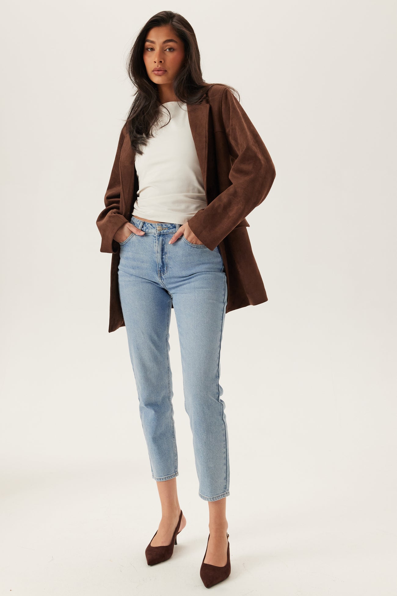 Only - ONLY - Onlemily Hw Straight Ank Dnm Light Blue Denim