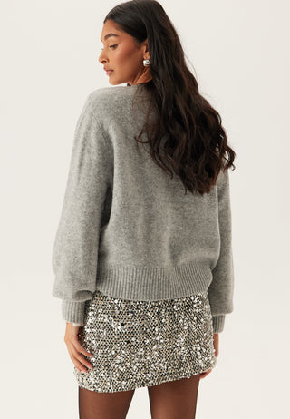 Onlglamour Mw Boucle Sequin Skirt