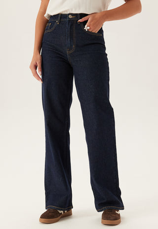 Onljuicy High Waist Wide Leg Jeans Rinse Denim