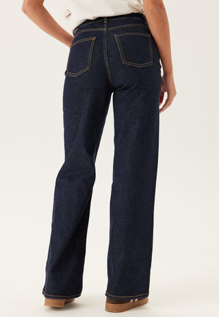 Onljuicy High Waist Wide Leg Jeans Rinse Denim