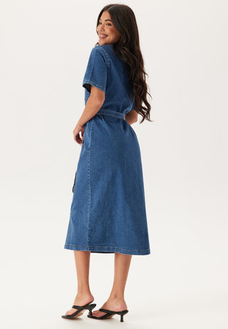 Onllana Short Sleeve Long Denim Dress