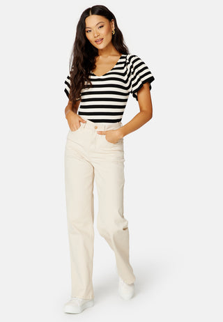 ONLLeelo Stripe S/S BackPullover