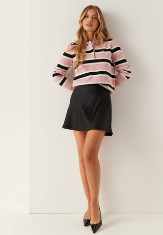 Onllondon Ls Stripe Polo Cc Kn