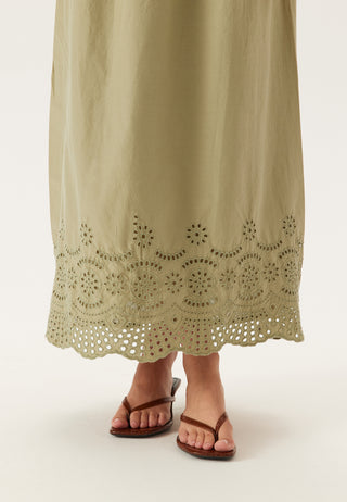 Onllou Life Emb Long Skirt