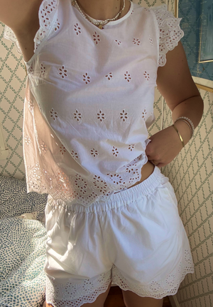 Onllou Life Emb Loose Shorts