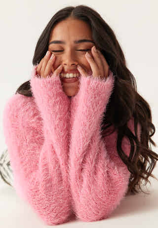 Onllulu Ls Rib Highneck Cc Knt