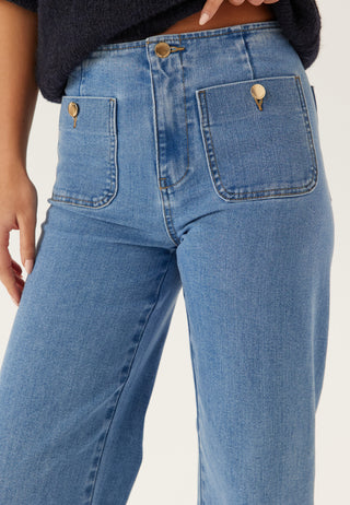 Onlmadeline High Waist Wide Leg Pocket Jeans
