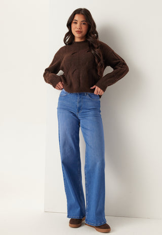 Onlmadison Blush High Waist Wide Leg Jeans