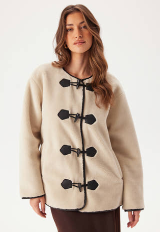 Onlmali Faux Fur Duffle Coat